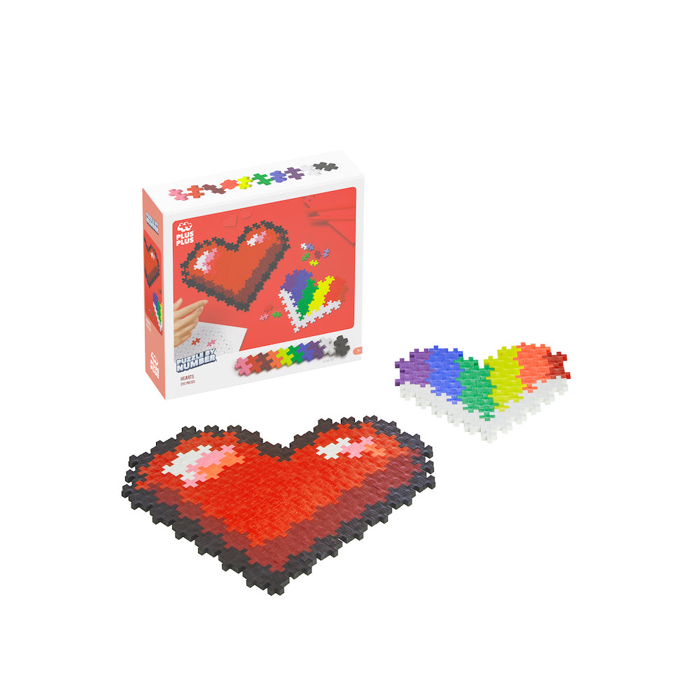 Puzzle by Number - Hearts 250 pc - Game On