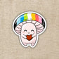 Queer Pride Flag Mushroom Sticker - Game On