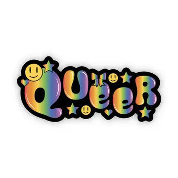 Queer" Rainbow LGBTQ Sticker - Game On