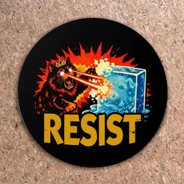 RESIST: Princess Donut Anti Fascist Protest Sticker - Game On