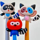 Raccoon Wiggle Gel Pen - Game On