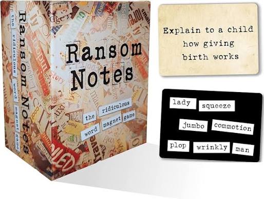 Ransom Notes: The Ridiculous Word Magnet Game - Party Games - Game On