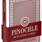 Red Decks of Pinochle Playing Cards - Classic - Game On