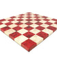 Faux Leather Chess Board - Red & Cream - Game On