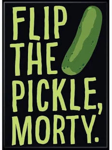 Rick and Morty Flip the Pickle Magnet - Game On