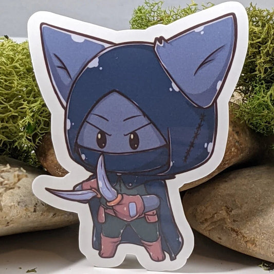 Rogue Cat RPG Inspired - Tabletop Gaming Sticker - 2.5" - Game On