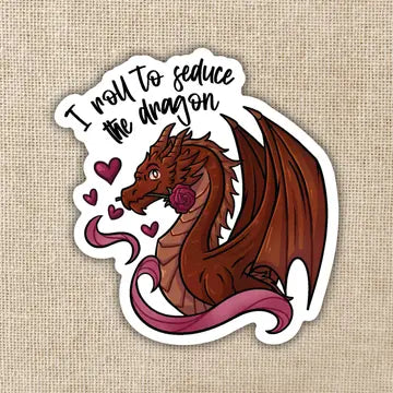 Roll To Seduce Dragon Sticker - Game On