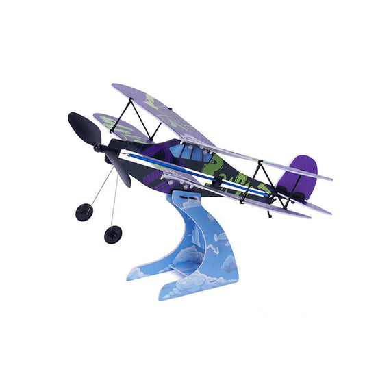Rubber Band Airplane Science - Biplane - Game On