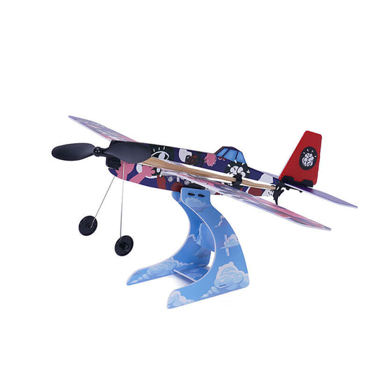 Rubber Band Airplane Science - Low Wing - Game On