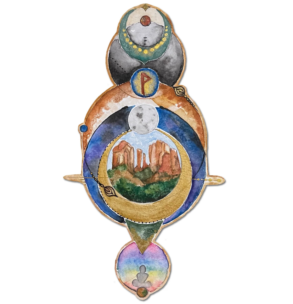 Sacred Sedone - 4" Die Cut - Game On