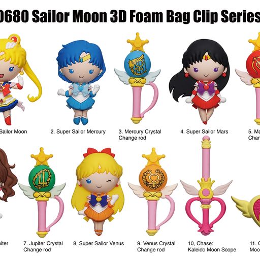 Sailor Moon - 3D Foam Bag Clip - Series 7 - Game On