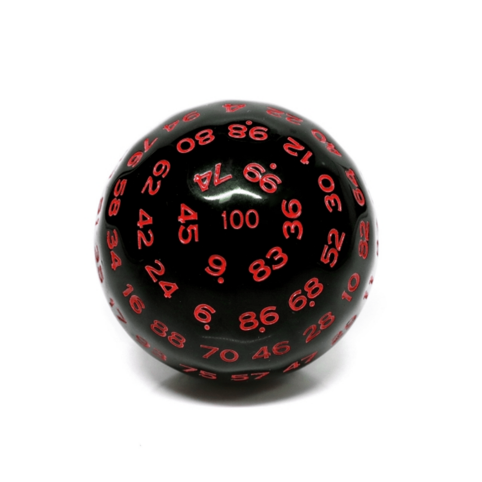 Black with Red d100 - Game On