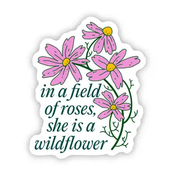She is a Wild Flower Sticker - Game On