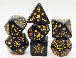 Shooting Stars: Barium RPG Dice Set - Game On