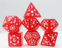 Shooting Stars: Lithium RPG Dice Set - Game On