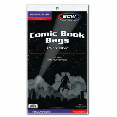 Silver Comic Bag Thick - Game On