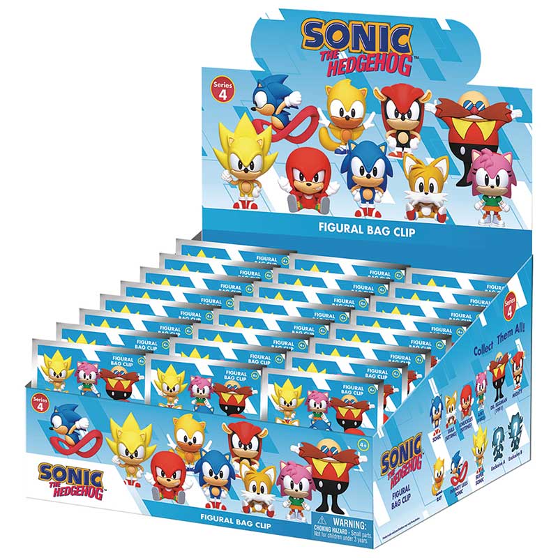 Sonic 3D Foam Bag Clip, Series 4 - Game On