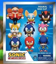 Sonic 3D Foam Bag Clip, Series 1 - Game On