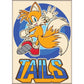 Sonic Tails on White Magnet - Game On