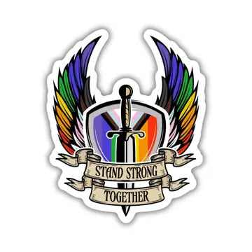 Stand Strong Together Pride Sticker - Game On