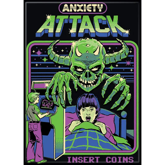 Steven Rhodes Anxiety Attack Magnet - Game On