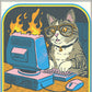 Steven Rhodes As Purr My Last Email Magnet - Game On
