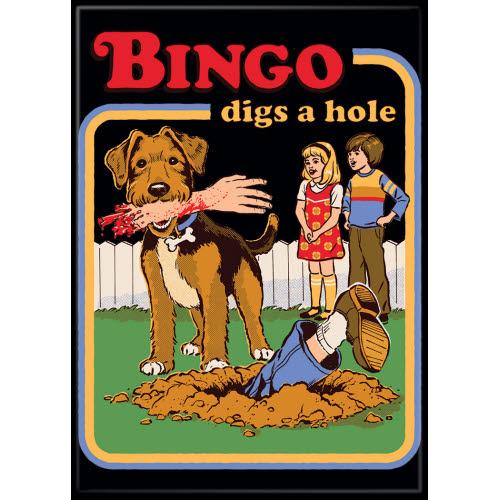 Steven Rhodes Bingo Digs A Hole Magnet - Game On