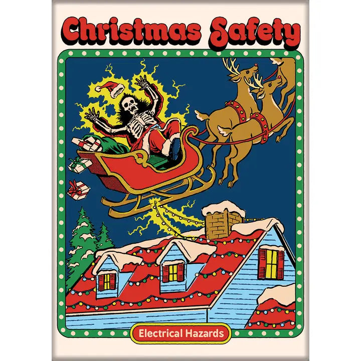 Steven Rhodes Christmas Safety Magnet - Game On