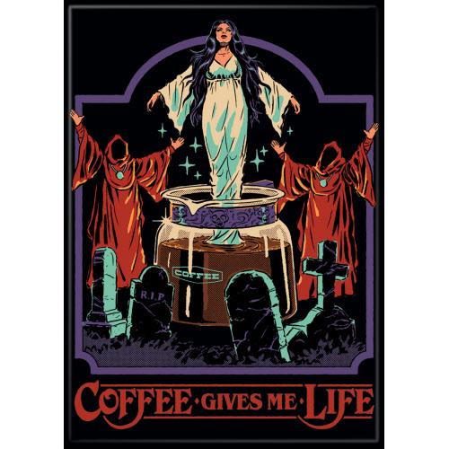 Steven Rhodes Coffee Gives Me Life Magnet - Game On