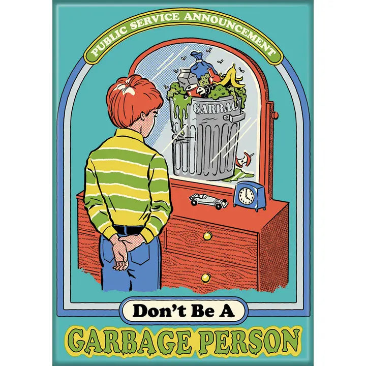 Steven Rhodes Garbage Person Magnet - Game On