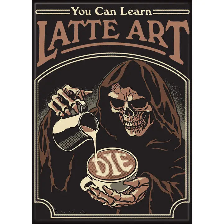 Steven Rhodes Latte Art Magnet - Game On