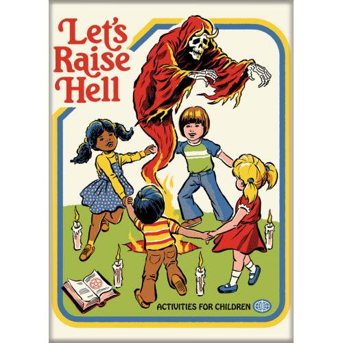 Steven Rhodes Let's Raise Hell Magnet - Game On
