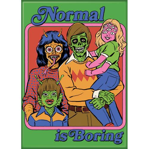 Steven Rhodes Normal Is Boring Magnet - Game On