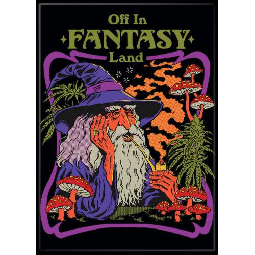 Steven Rhodes Off In Fantasy Land Magnet - Game On