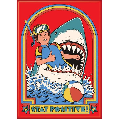 Steven Rhodes Stay Positive Magnet - Game On