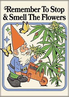 Steven Rhodes Stop and Smell the Flowers Magnet - Game On