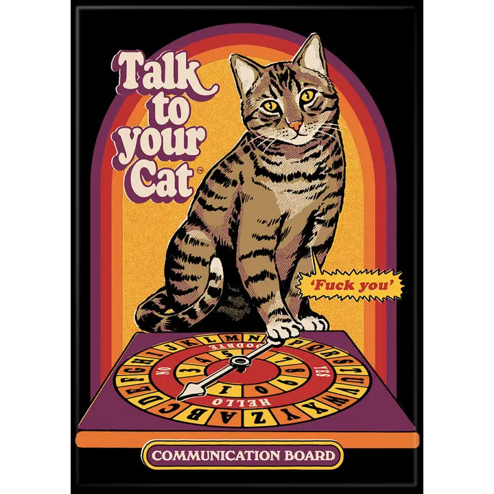 Steven Rhodes Talk To Your Cat Magnet - Game On