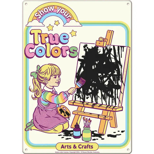 Steven Rhodes True Colors Metal Sign - Game On