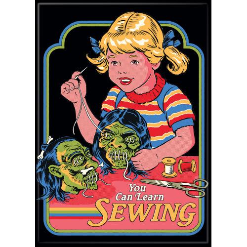 Steven Rhodes You Can Learn Sewing Magnet - Game On
