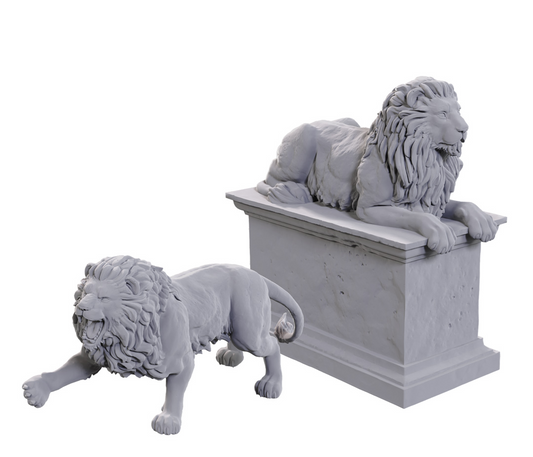 Stone Lion Animated - Adversaries - Game On