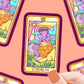 Strength Cat Major Arcana Tarot Card - Vinyl Sticker - Game On