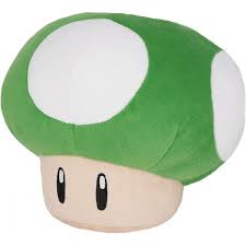 Super Mario - Green Mushroon Pillow - 11' - Game On
