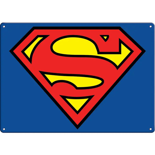 Superman Logo Metal Sign - Game On