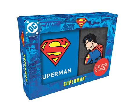 Superman Tiny Book And Pin Set - Game On