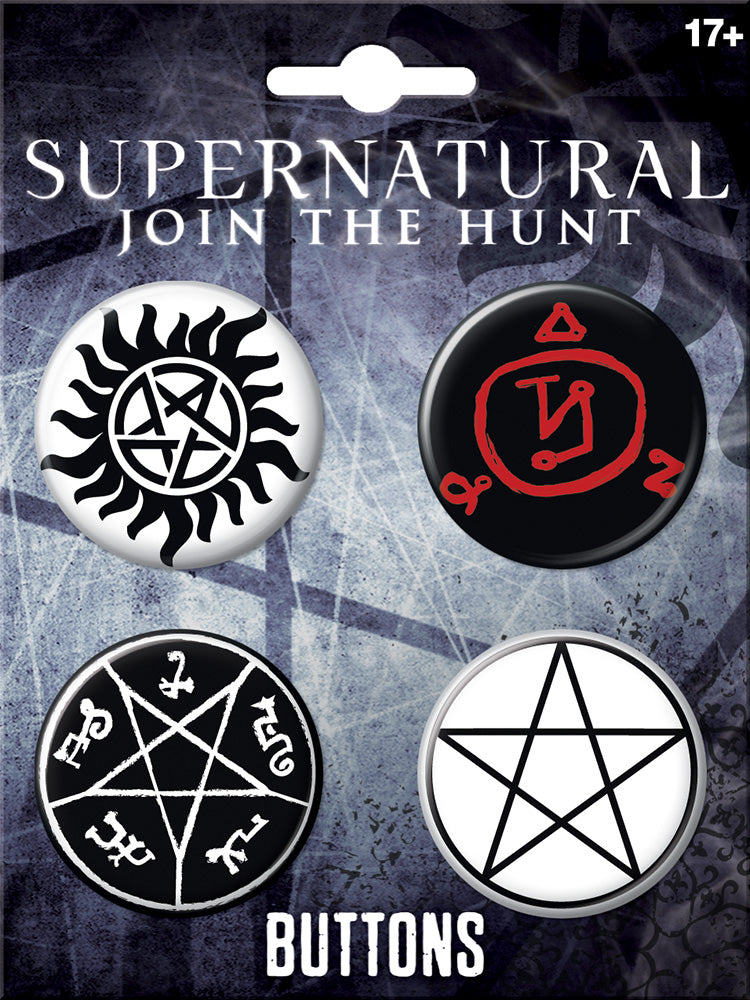 Supernatural Button Set # 1 - Game On