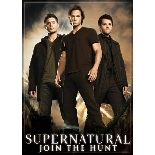 Supernatural Sam Dean Castiel Magnet - Game On