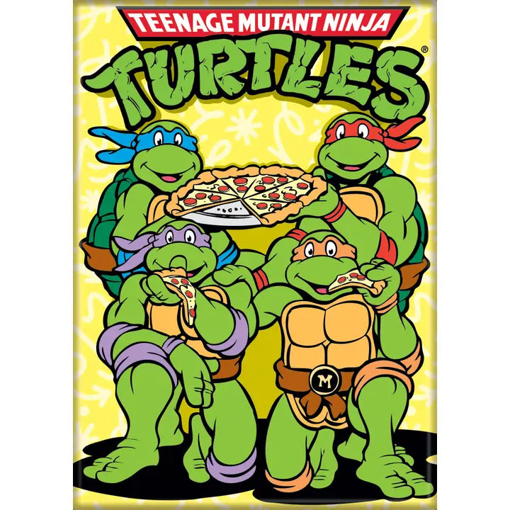 Teenage Mutant Ninja Turtles Team Eating Pizza Log - Game On