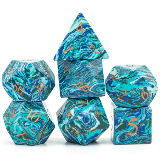 Textured Turquoise Shades of Blue - Game On