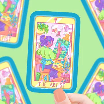The Artist Tarot Card Vinyl Sticker - Game On