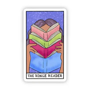 The Binge Reader Book Tarot Card Sticker - Game On